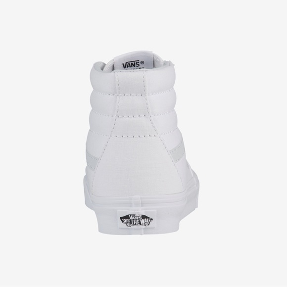 Vans Womens Sk8 Hi Canvas True White - Picture 5 of 7